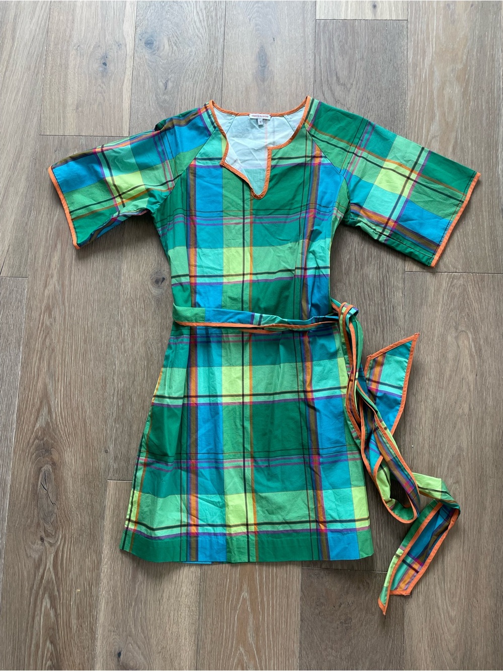 FRANCES VALENTINE DORIS CARTER MADRAS DRESS - Picture 5 of 13